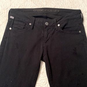 Citizens of Humanity Black Distressed Jeans 25